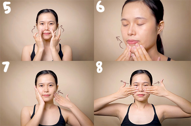 Cách massage mặt kiểu Nhật đặt tay chuẩn xác