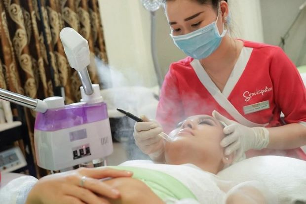 Liệu trình massage mặt tại Seoul Spa