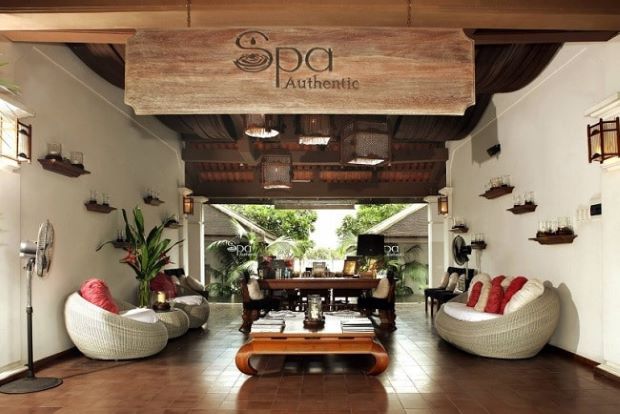 Sảnh chờ sang trọng tại Authentic Spa