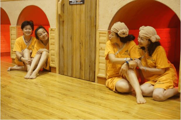 Xông hơi thư giãn tại Golden Lotus Spa